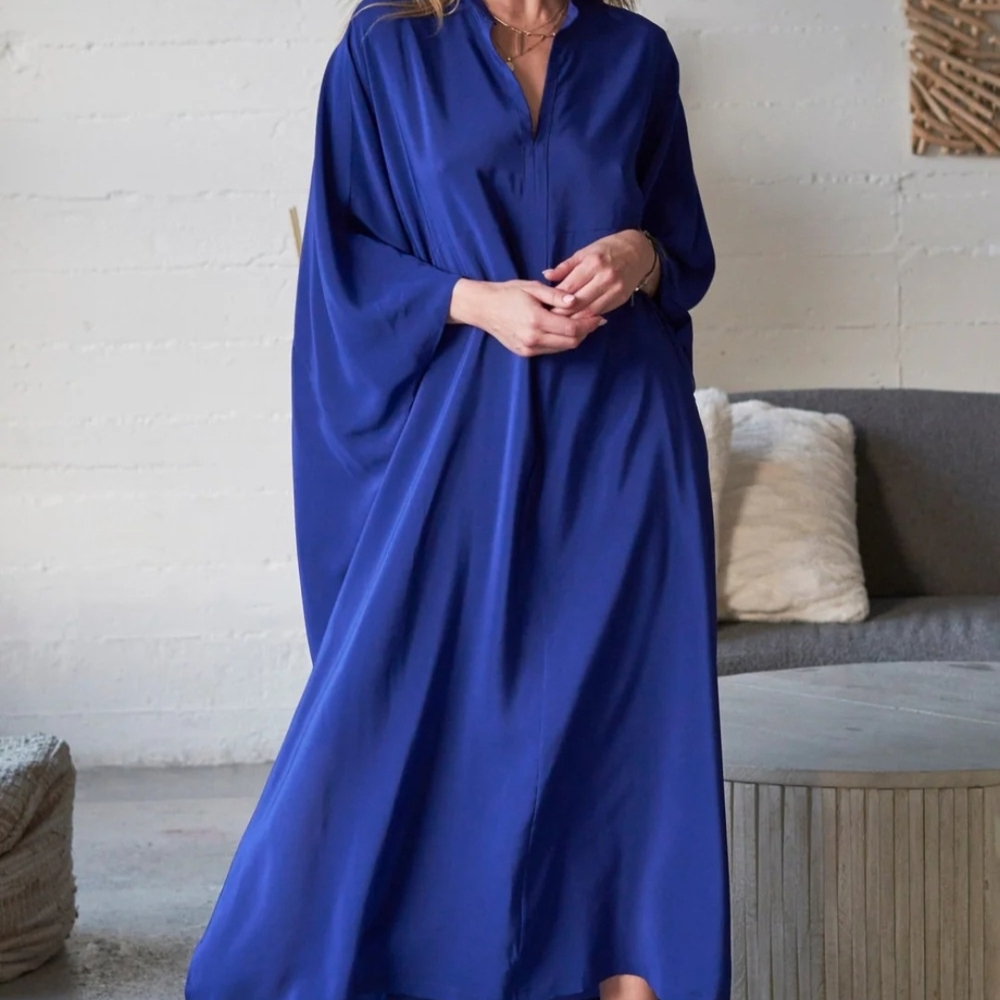 Abstract Print Maxi Kaftan